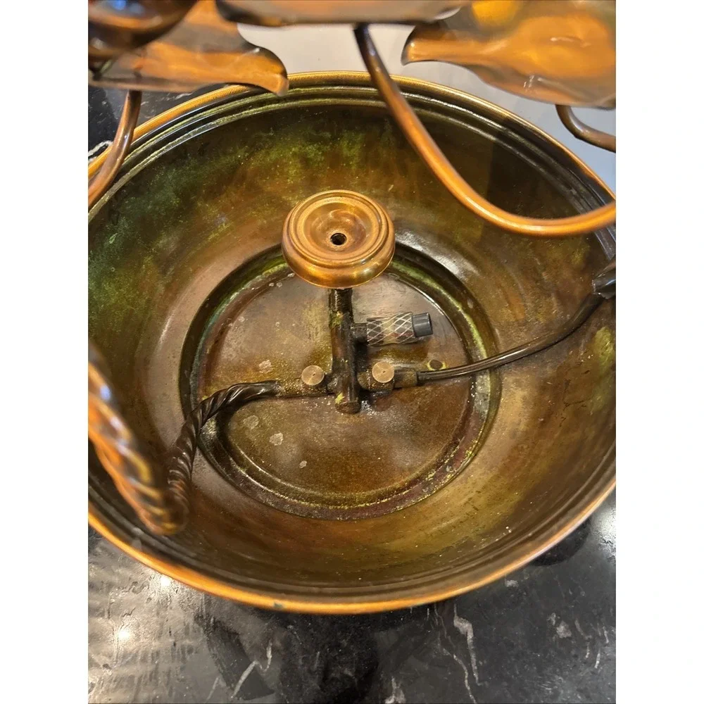 Copper Water Wheels Fountain & Lamp- Feng Shui Sphere